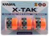 3x Karakal XTAK Overgrip 0.6mm For Tennis Badminton Squash RacketballFITNESS360