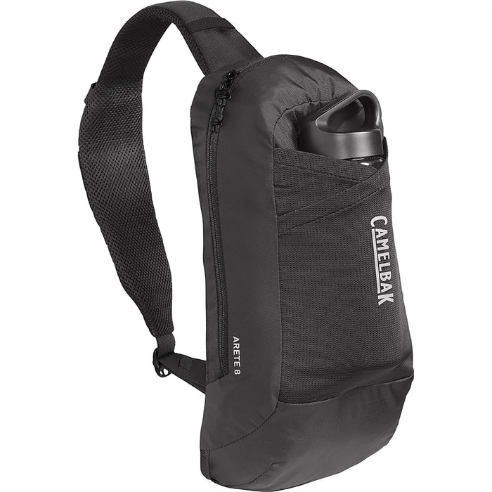 Camelbak Arete Sling 8L BPA Free 600ml Carry Cap Bottle Side Shoulder Backpack - Black/Reflective