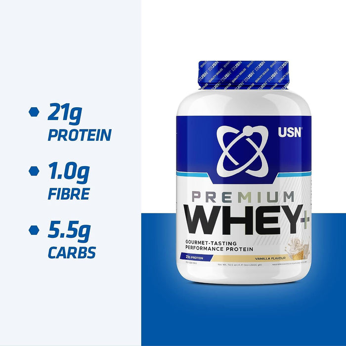 USN Whey Protein Powder Fast Recovery Gym Muscle Growth Shake Chocolate 2kg