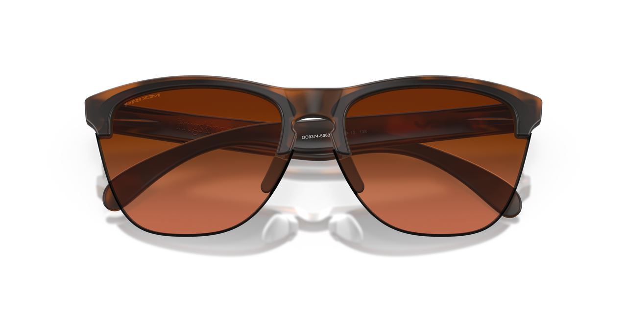 Oakley Frogskins Lite Sunglasses Brown Gradient Lens Matte Brown Tortoise Frame