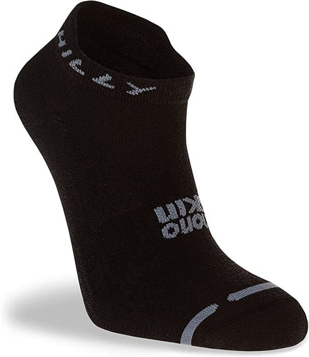 Hilly Active Socklet Socks Zero Cushion Running Sports Black/Grey - 3 Pairs for 2Hilly