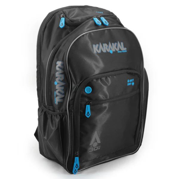 Karakal Pro Tour 30 2.1 Secure Zip Trave Friendly BackpackFITNESS360