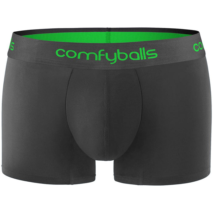 Comfyballs Men's Performance Regular Boxer Shorts Underwear - Charcoal Viper