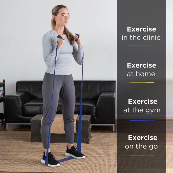 THERABAND Extra Heavy 50 Yard Latex Resistance Bands ForPhysio, Rehab & Strength - Blue