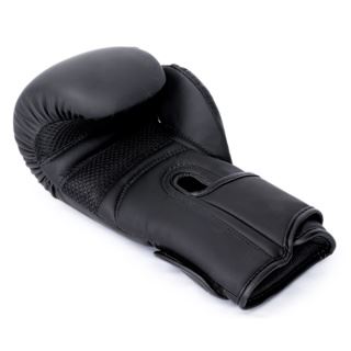 BBE Matte Black Sparring Bag Boxing Gloves Long Lasting Performance Snug Fit