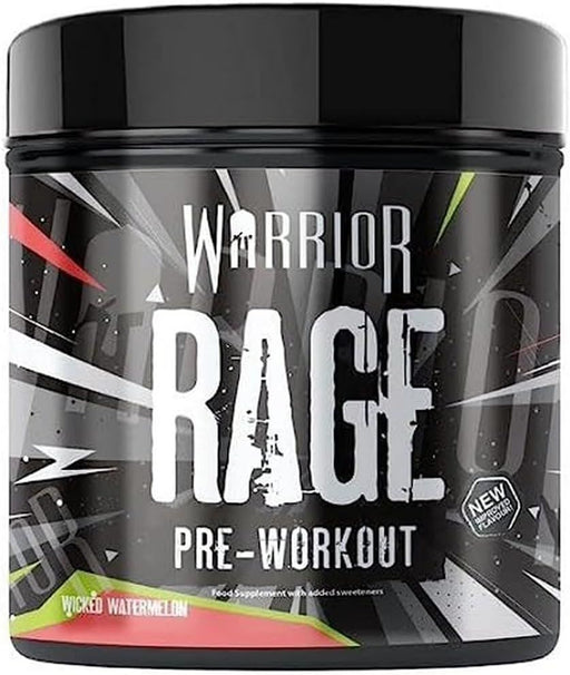 Warrior Rage Supplement Pre Workout Muscle Growth Protein Shake Watermelon 392gWarrior