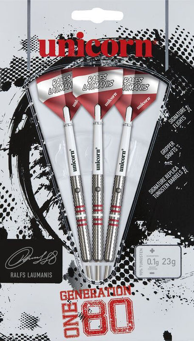 Unicorn Darts Ralfs Laumanis 23g 90% Tungsten Steel Tip Professional Set
