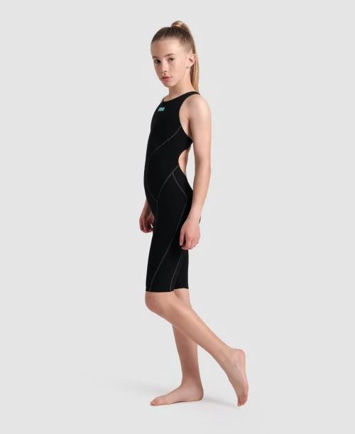 Arena Powerskin Girls Impulso Swimming costume - Black/Teal