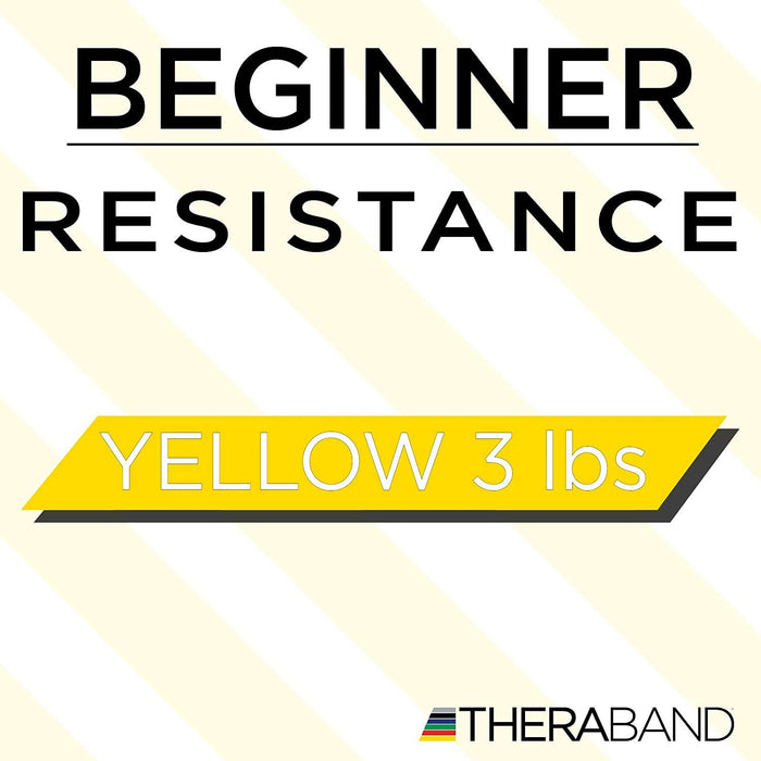 Theraband Resistance Bands Single Pull Up Heavy Duty Traning Workout -Yellow 12"