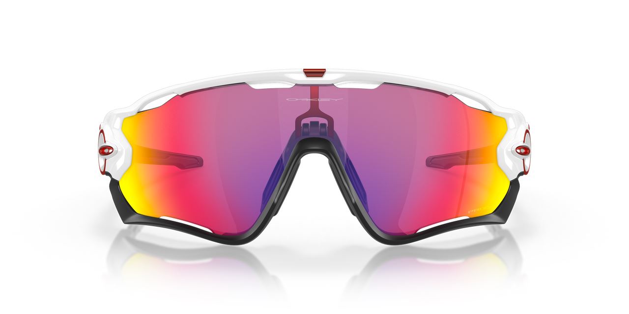 Oakley Jawbreaker Sunglasses Polarized Polished White Frame Road Lenses Sports