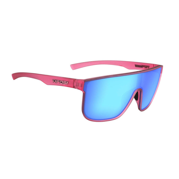 Tifosi Sanctum XL Matte Pink Running Cycling Sunglasses With Sky Blue Mirror Lens