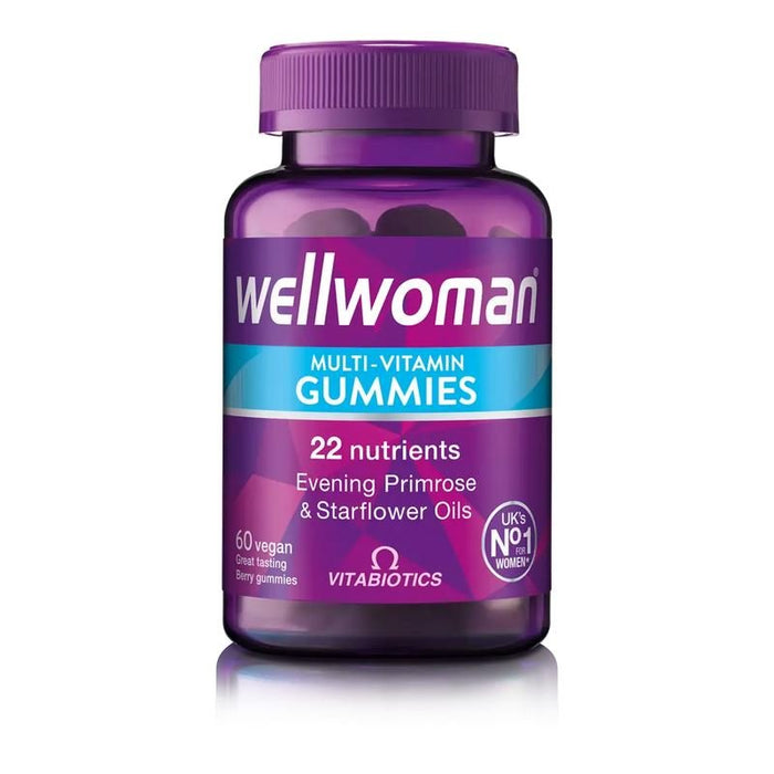 Vitabiotics Wellwoman Multi Vitamins Orange Flavor Chewable Vegan 60 GummiesVitabiotics