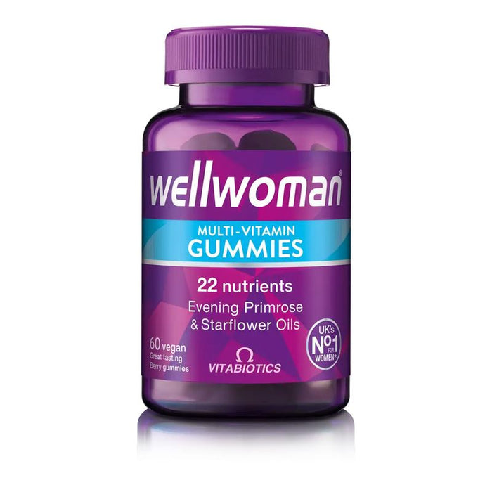 Vitabiotics Wellwoman Multi Vitamins Orange Flavor Chewable Vegan 60 Gummies