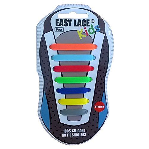 Easy Lace Kids No Tie Elastic Silicone Slip On Shoelaces 14 Pieces