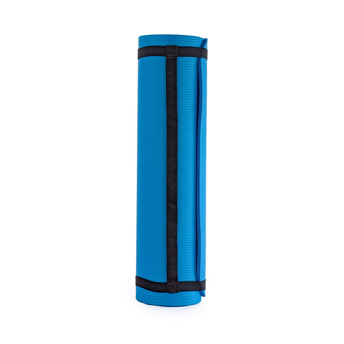 Fitness Mad Stretch Fitness Exercise Mat - 180cm - Blue