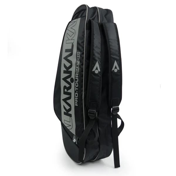 Karakal Pro Tour Match 2.2 Racket Bag - Durable Multi-Racket Storage - Grey