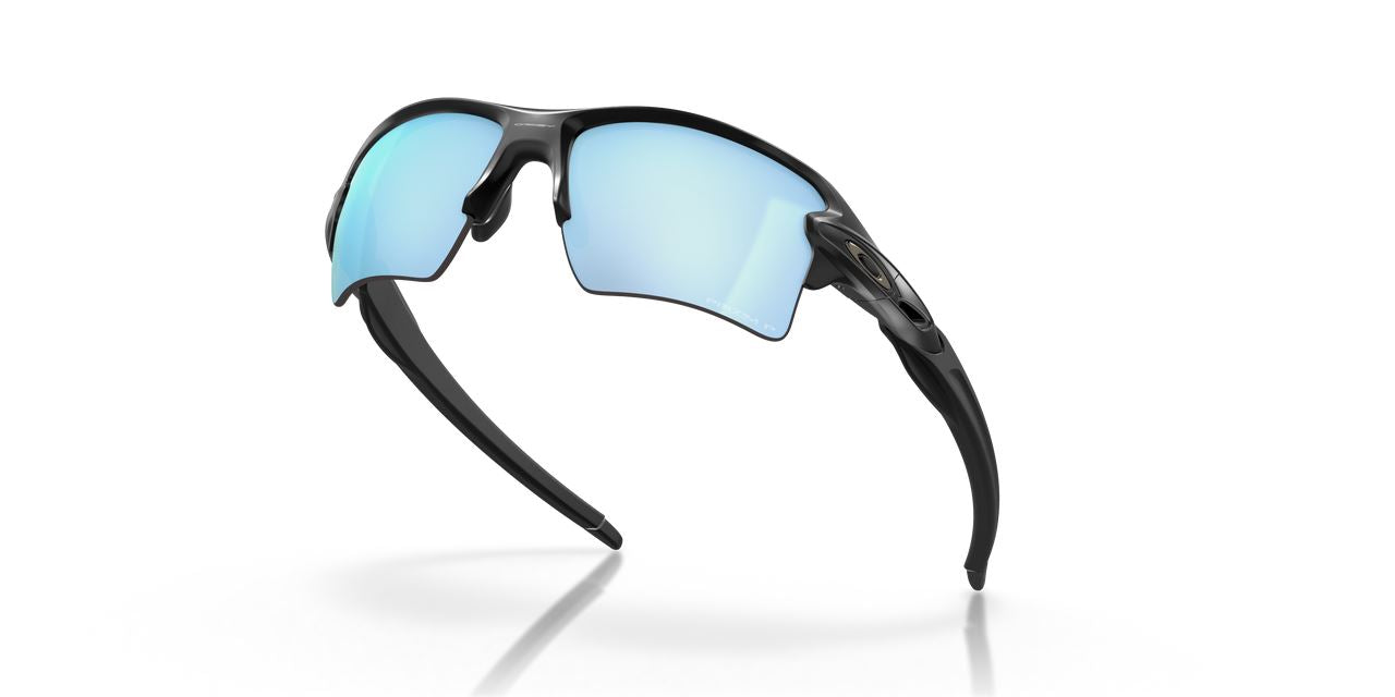 Oakley Flak 2.0 XL Sunglasses Deep Water Lenses Cycling Sports Matte Black Frame