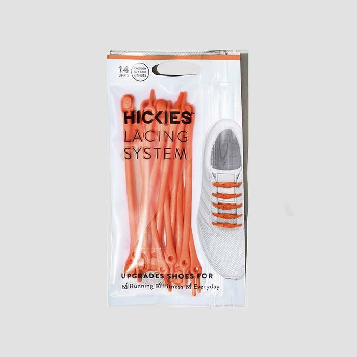 Hickies Laces Originals No Tie Elastic Shoelaces Trainer Straps 14 Pack - Orange