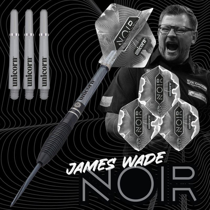 Unicorn Noir James Wade Championship Steel Tip Darts 90% Tungsten