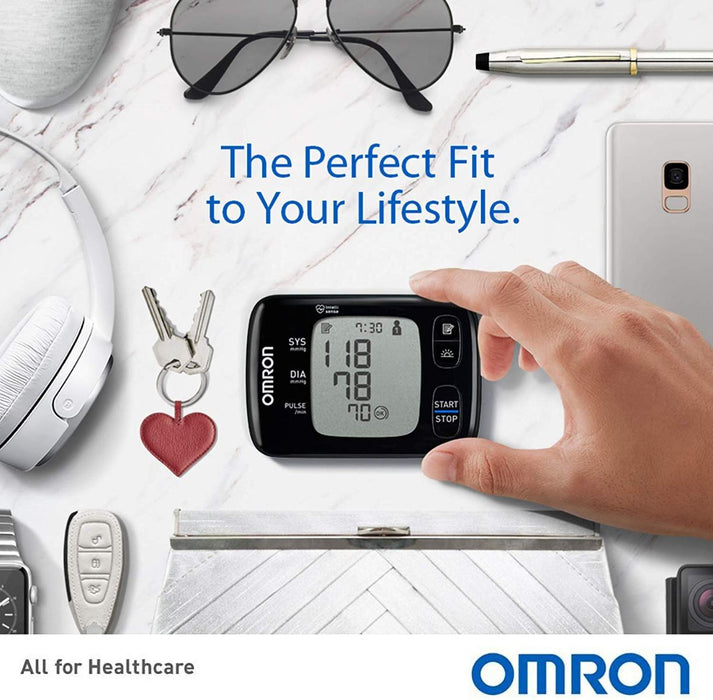 Omron RS7 HEM 6232T Wrist Blood Pressure Monitor with Bluetooth Connect