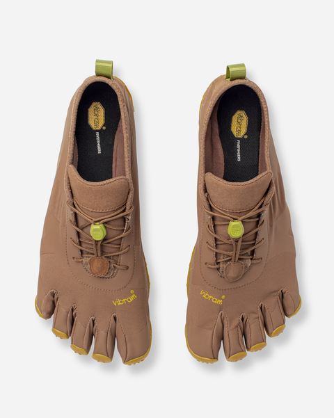 Vibram V-Alpha Mens Five Fingers Barefoot Minimal Shoes - Brown/Gum