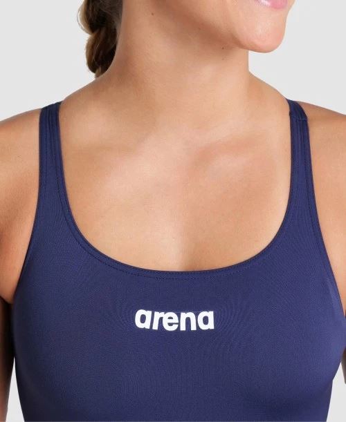 Arena Team Women Swimsuit Swim Pro One Piece MaxLife ECO Bathing Suit, NavyArena