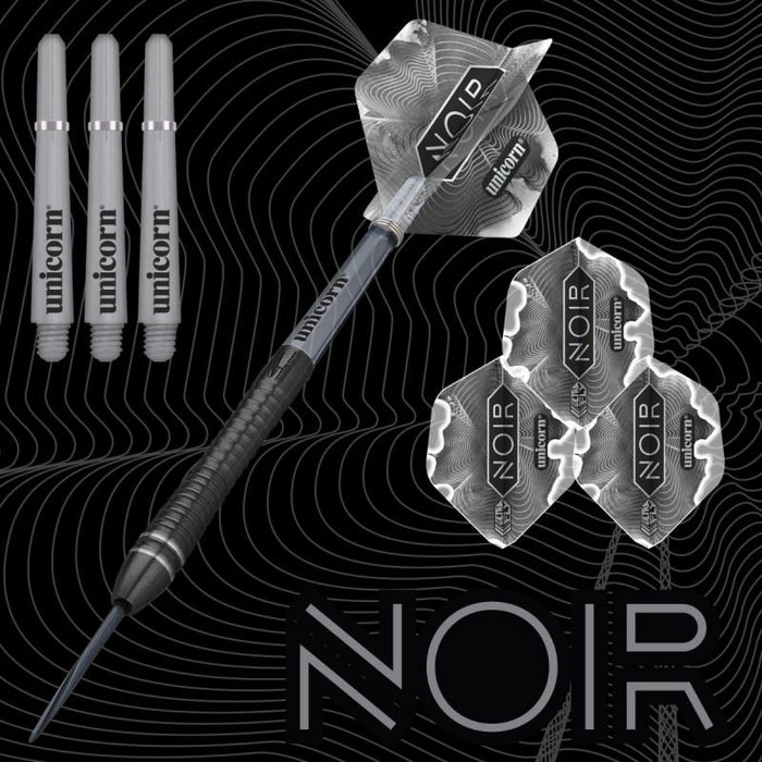 Unicorn Gary Anderson Noir Phase 6 Steel Tip Darts 90% Tungsten Pro Dart Set