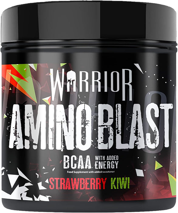 Warrior Amino Blast BCAA Protein Powder Muscle Growth Supplement Strawberry 270g