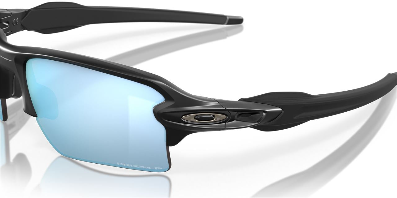 Oakley Flak 2.0 XL Sunglasses Deep Water Lenses Cycling Sports Matte Black Frame