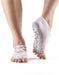 Toesox Half Toe Elle Criss Cross Yoga Pilates Grip Socks Ballet PinkToeSox