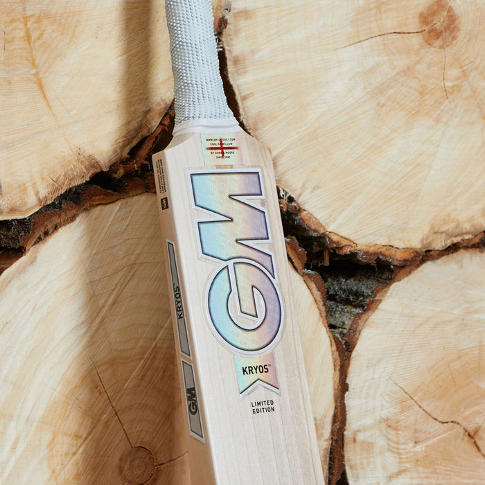 Gunn & Moore Cricket Bat Kryos L540 DXM 606 Grip Handle English Willow - Harrow