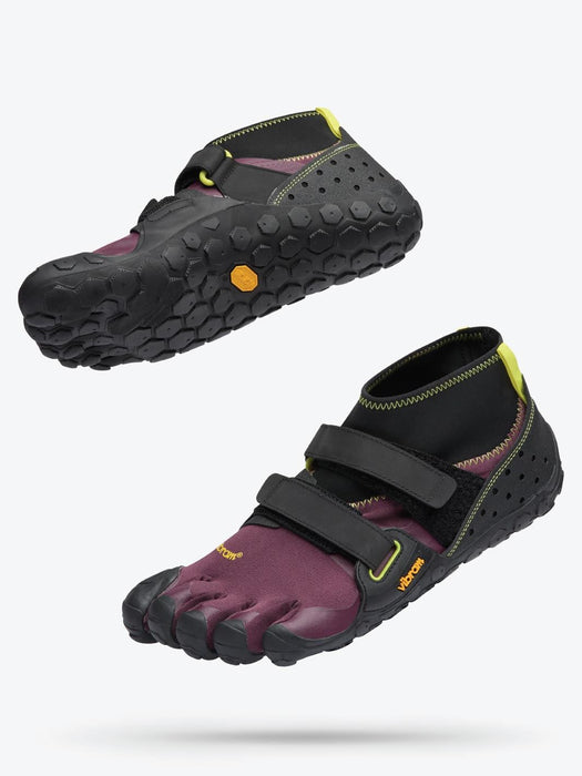 Vibram Scramkey Five Fingers Barefoot Feel Shoes Unisex Trainers - Black/Fig/Green