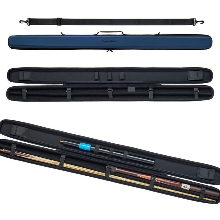 Powerglide Svartur Pool Snooker 3 Quarter Cue Case - Metallic Blue