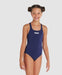 Arena Team Girls Swim Pro Strach Fit One Piece Sun Protection Swimwear - NavyArena