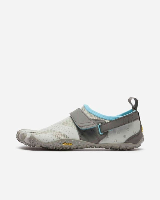 Vibram V Aqua Five Fingers Shoes Ladies Barefoot Feel Footwear - White/Blue/CoralFITNESS360