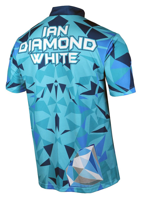 Unicorn Darts Official 2019 Official 2019 Ian Diamond Shirt in White Polyester