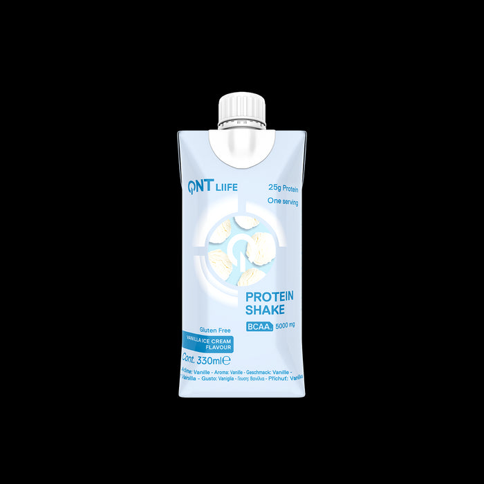QNT Delicious Whey Shake 100% Pure Whey Protein (30g) (Vanilla) 12 X 330ml