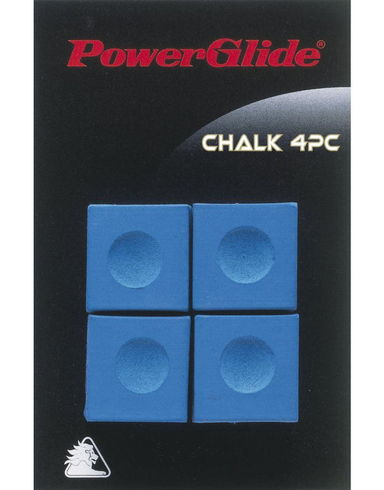 Powerglide Snooker & Pool Accessories Cue Blue Chalk Four Piece x 3 PackPowerGlide