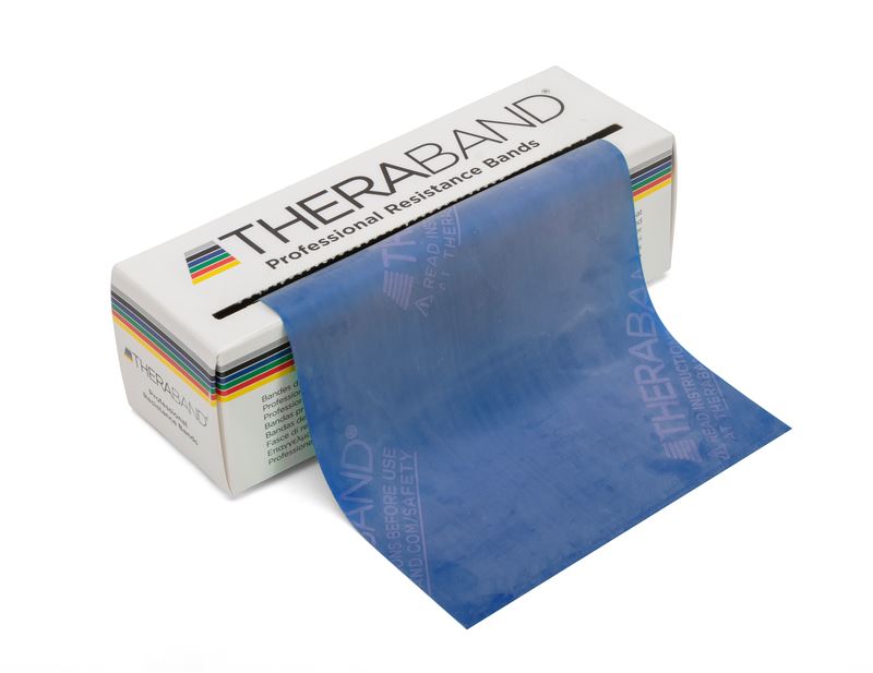 THERABAND Extra Heavy 6 Yard Latex Resistance Bands ForPhysio, Rehab & Strength - Blue