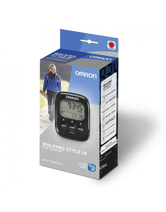 Omron HJ325-EBK Walking Style IV Walking Pedometer - Highly Sensitive 3D Sensor