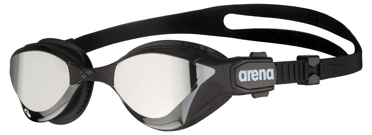 Arena Cobra Tri Mirror Triathlon Swipe Goggles in Silver / Black — Fitness360
