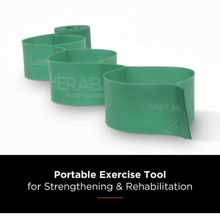 RESISTIVE EXERCISE BAND THERABAND CLX 11 LOOPS GREEN 2.5m