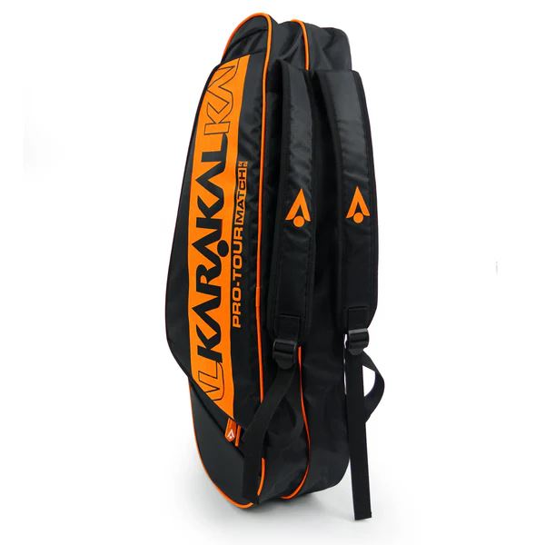 Karakal Pro Tour Match 2.2 Racket Bag - Durable Multi-Racket Storage - Orange