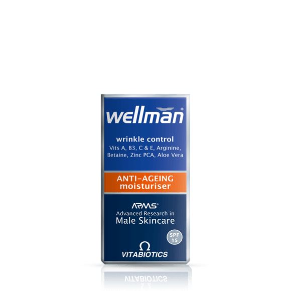 VITABIOTICS WELLMAN MENS SKIN ANTI-AGEING MOISTURISER CREAM 50 ML