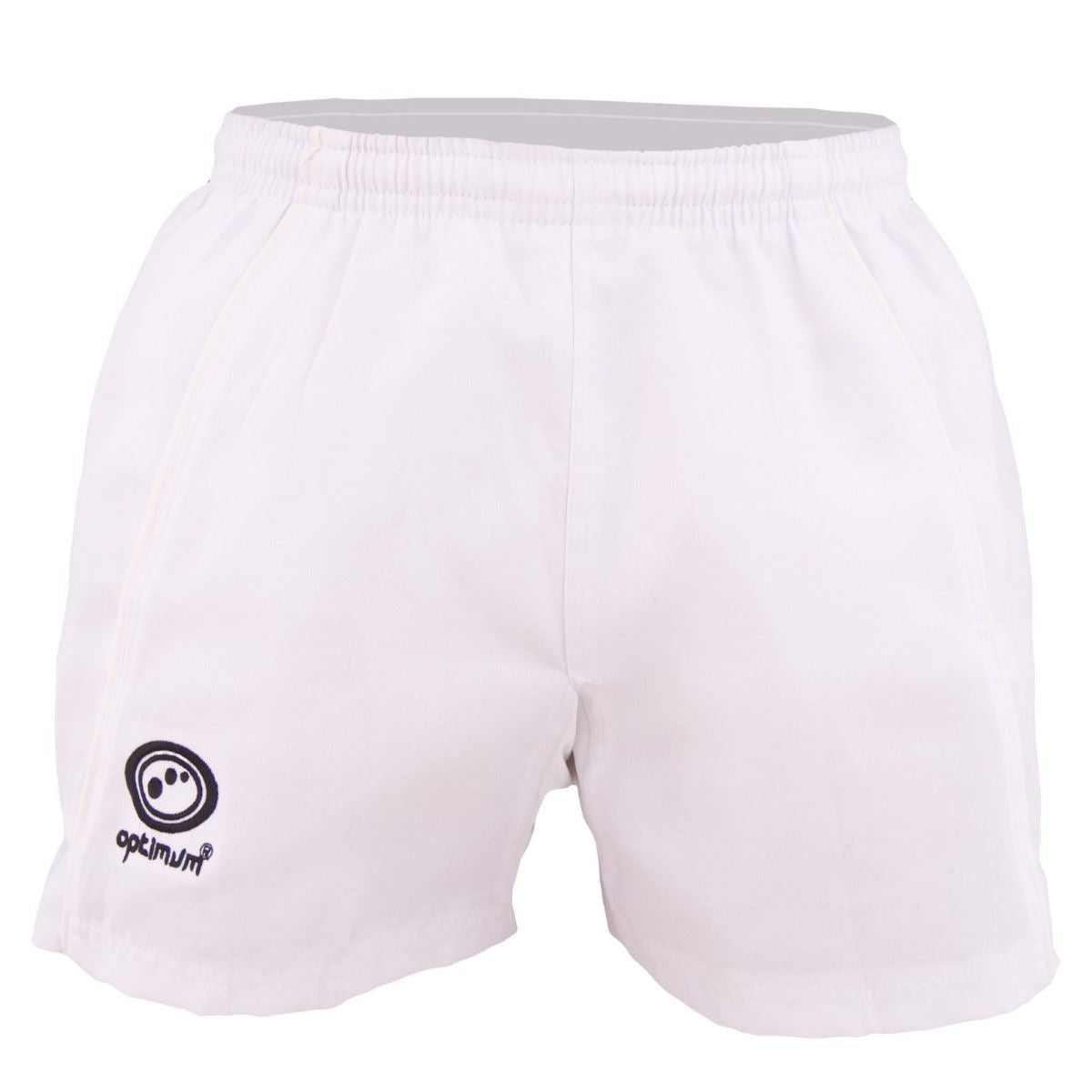 Optimum Sport Fiji Rugby Shorts Playing & Training Pants - White ...