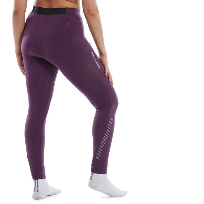 Altura ProGel Plus Womens Cycling Waist Tights Thermal & Water Repellent - Purple