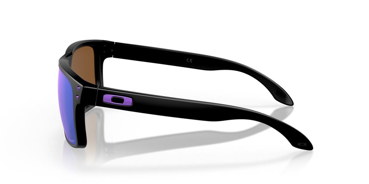 Oakley Holbrook Lifestyle Sunglasses Matte Black Frame Prizm Violet Lens