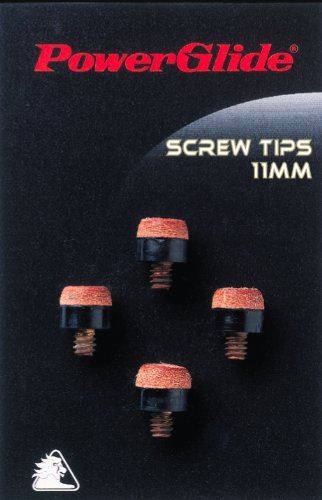 Powerglide Snooker & Pool Accessories 10mm Cue Screw Tips 4 Pack