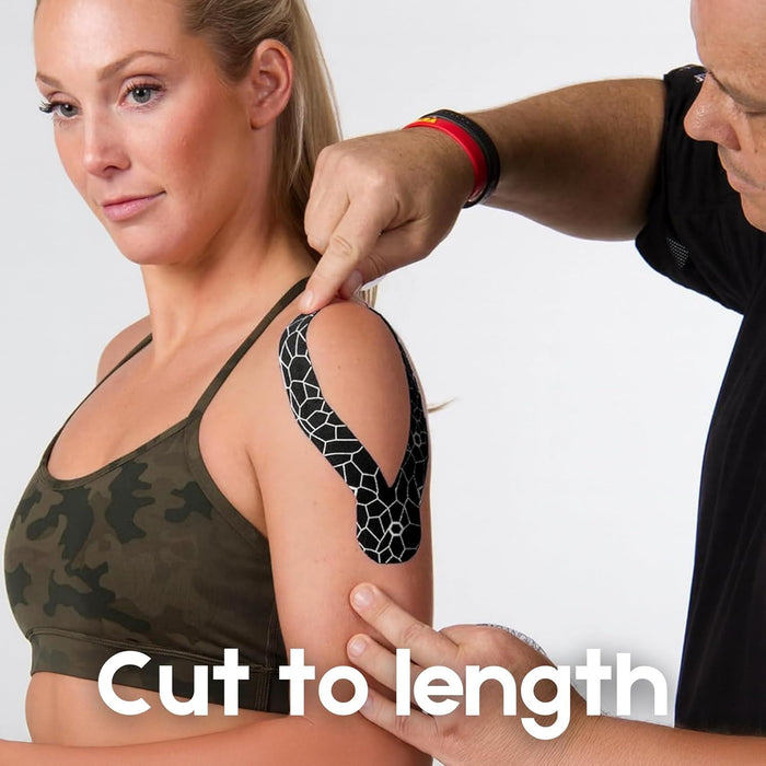 TheraBand Kinesiology Tape Support Muscles Joints & Improve Movement 5cm x 31.4M - Black