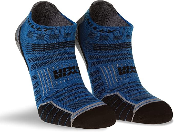 Hilly Twin Skin Socklet Socks For Sports & Running – Azurite/Grey - 3 Pairs for 2Hilly